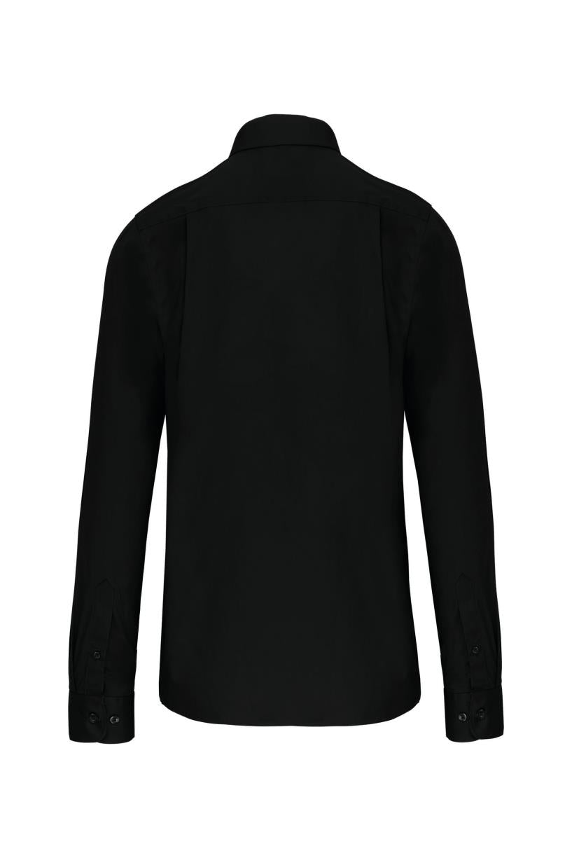 Heren poplin overhemd lange mouwen